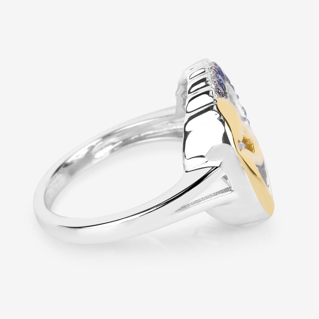 Tanzanite Mom Ring 0.26 Carats Sterling Silver