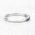 Blue Diamond Ring 0.2 Carats 14K White Gold