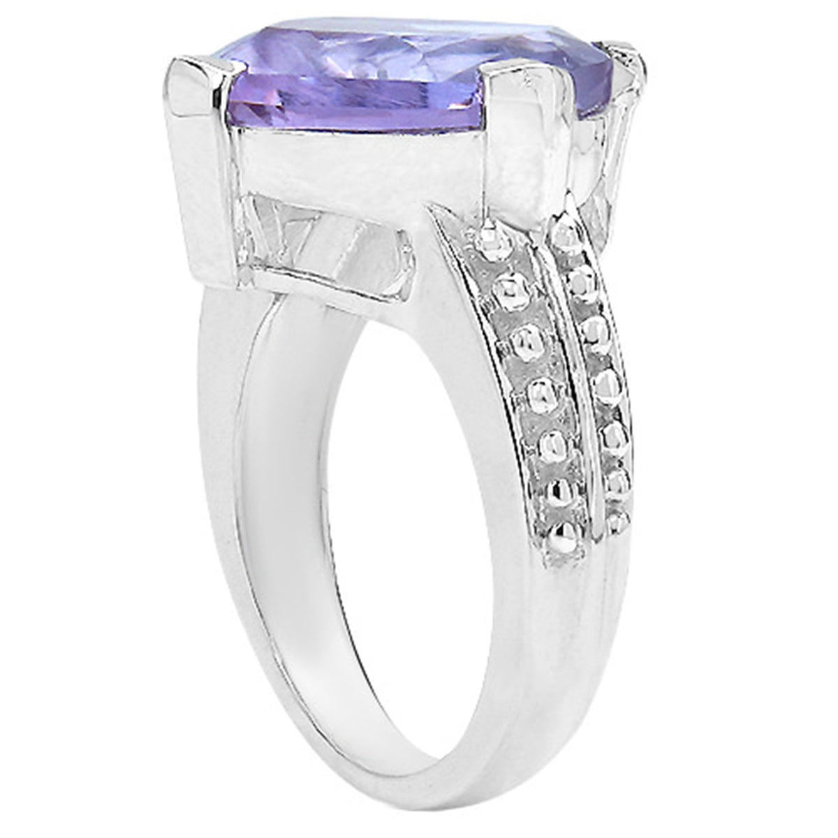 Amethyst Ring 10.2 Carats Sterling Silver