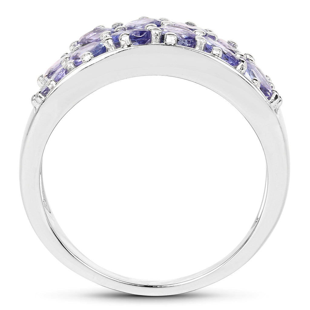 Tanzanite Ring 2.02 Carats Sterling Silver