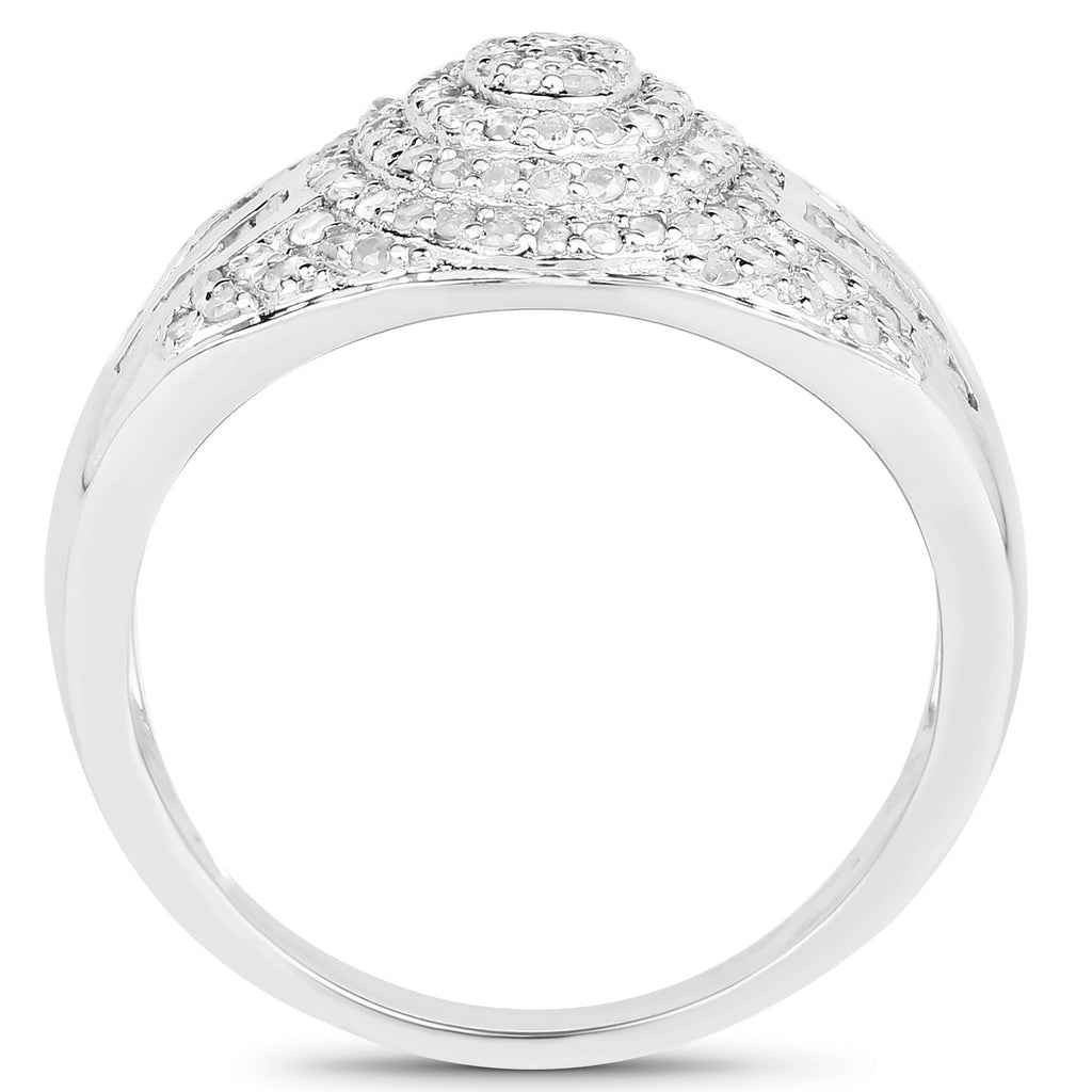 Diamond Ring 1.12 Carats Sterling Silver