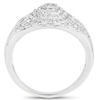 Diamond Ring 1.12 Carats Sterling Silver