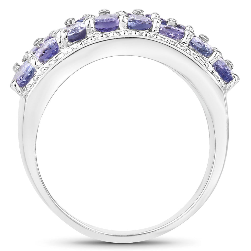 Tanzanite Ring 2.56 Carats Sterling Silver