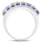 Tanzanite Ring 2.56 Carats Sterling Silver