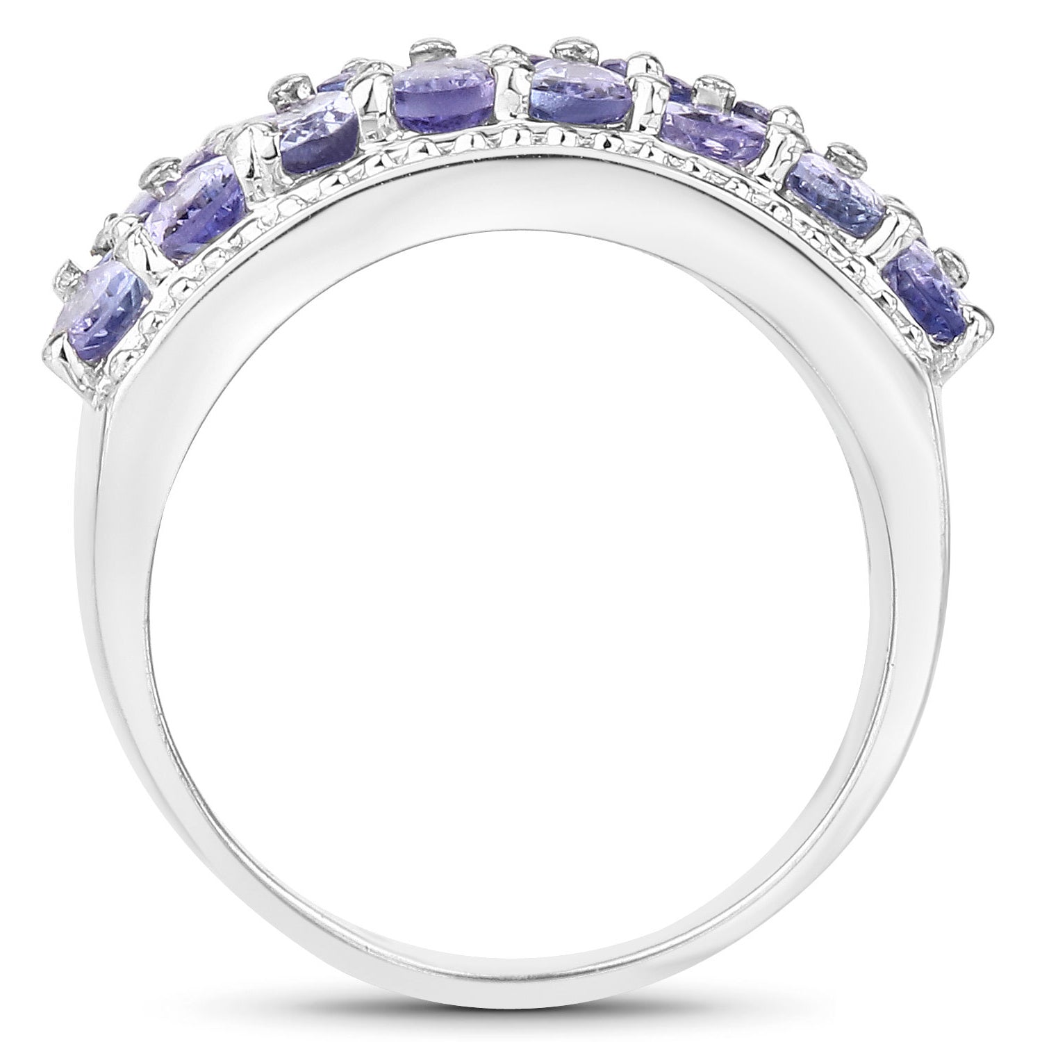 Tanzanite Ring 2.56 Carats Sterling Silver