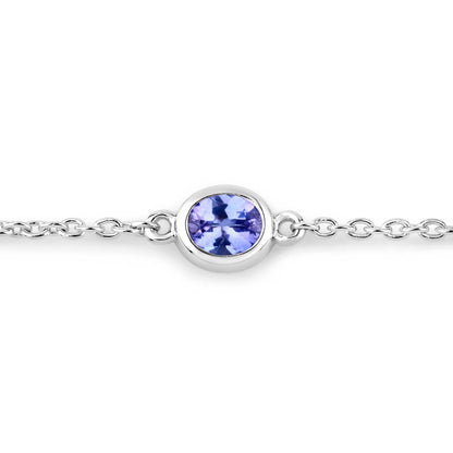 Tanzanite Bracelet 1.64 Carats Sterling Silver