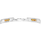 Yellow Sapphire Tennis Bracelet 2.5 Carats Sterling Silver