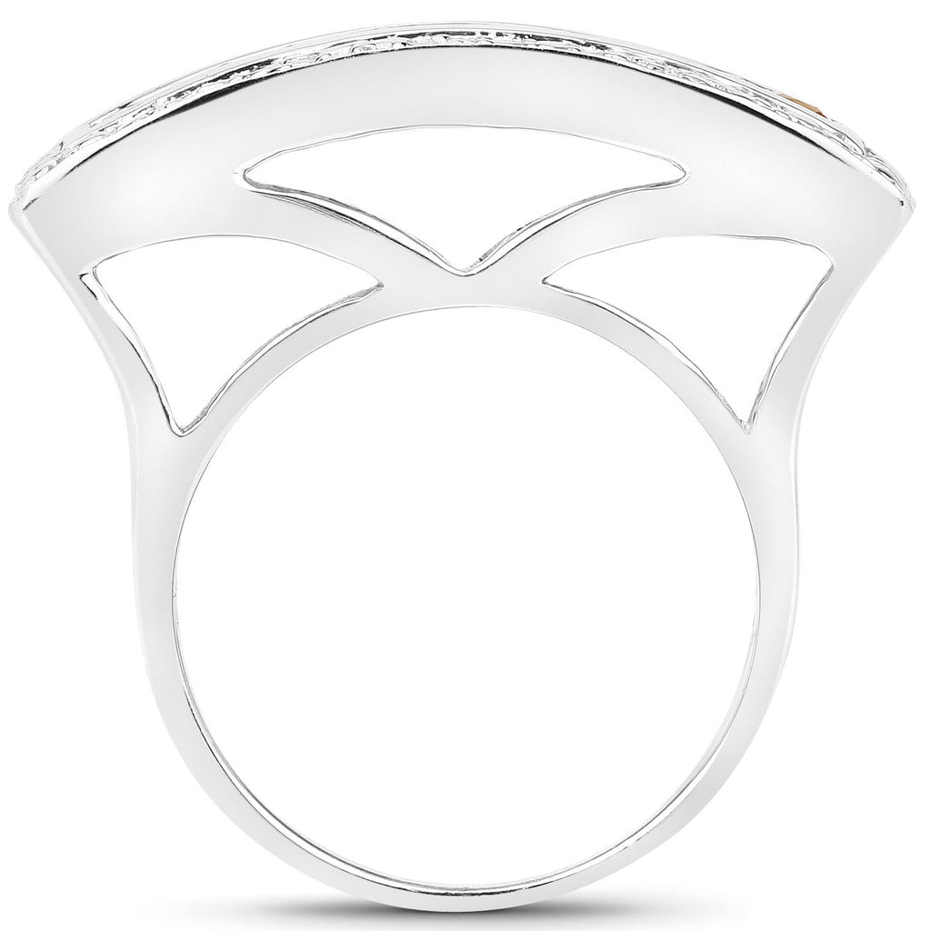 Multicolor Sapphire Ring 1.02 Carats Sterling Silver