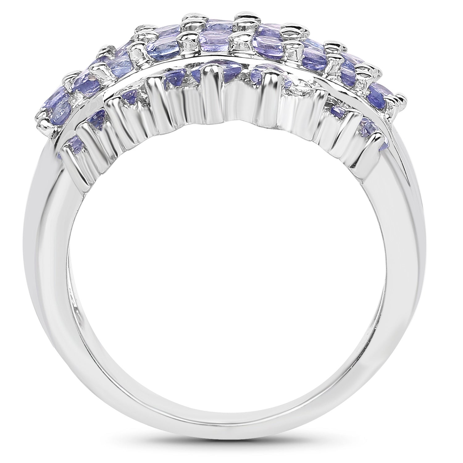 Tanzanite Ring 2.26 Carats Sterling Silver