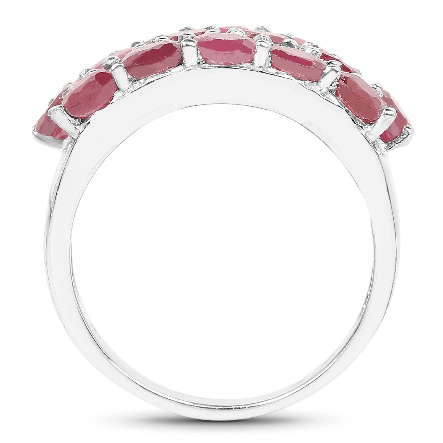 Ruby Ring 3.5 Carats Sterling Silver