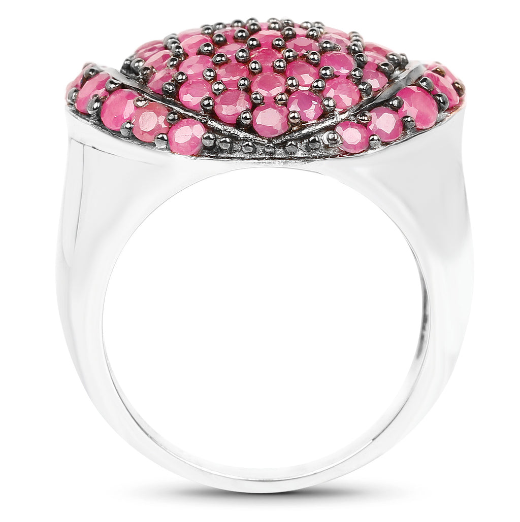 Ruby Ring 3.3 Carats Sterling Silver