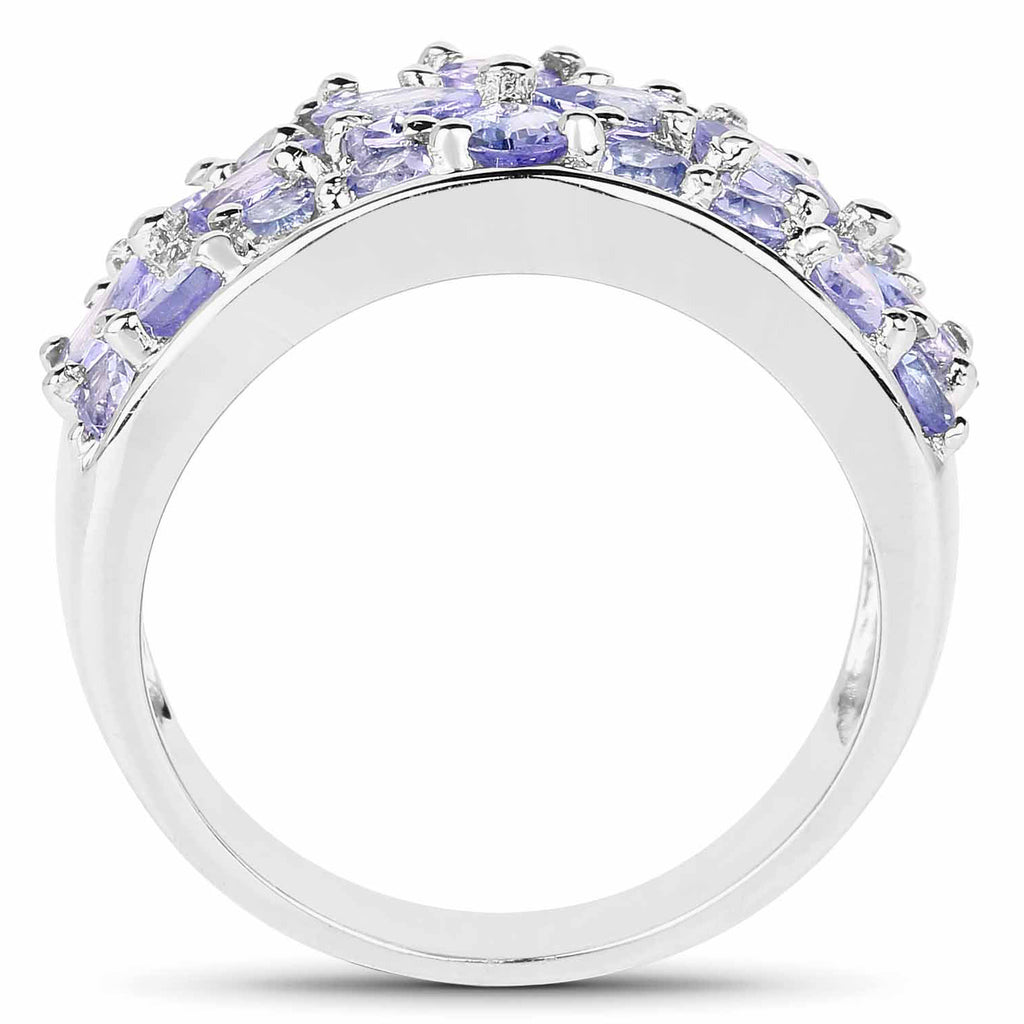 Tanzanite Ring 2.48 Carats Sterling Silver