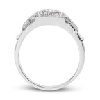 Diamond Ring 0.2 Carats Sterling Silver