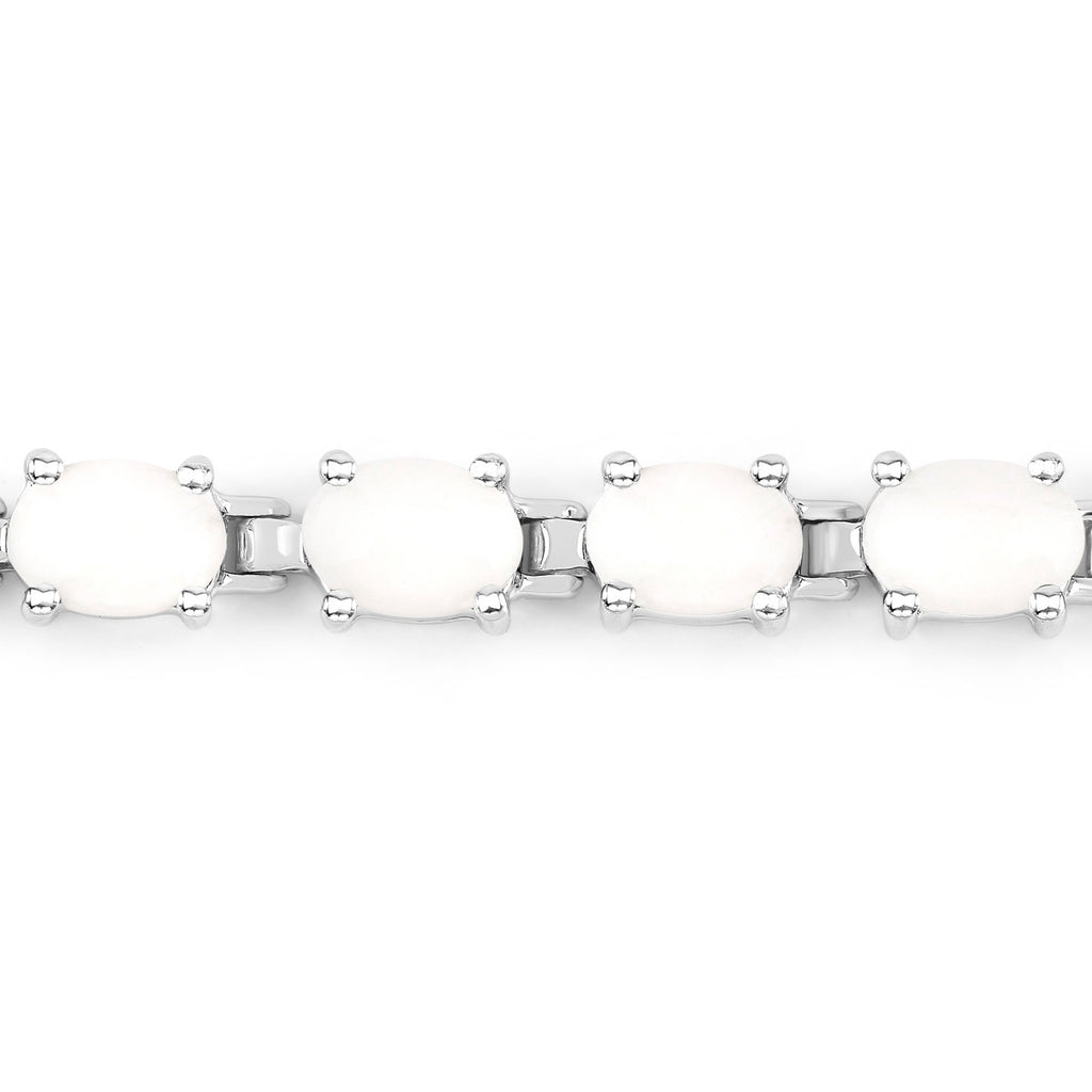 Opal Tennis Bracelet 10.2 Carats Sterling Silver