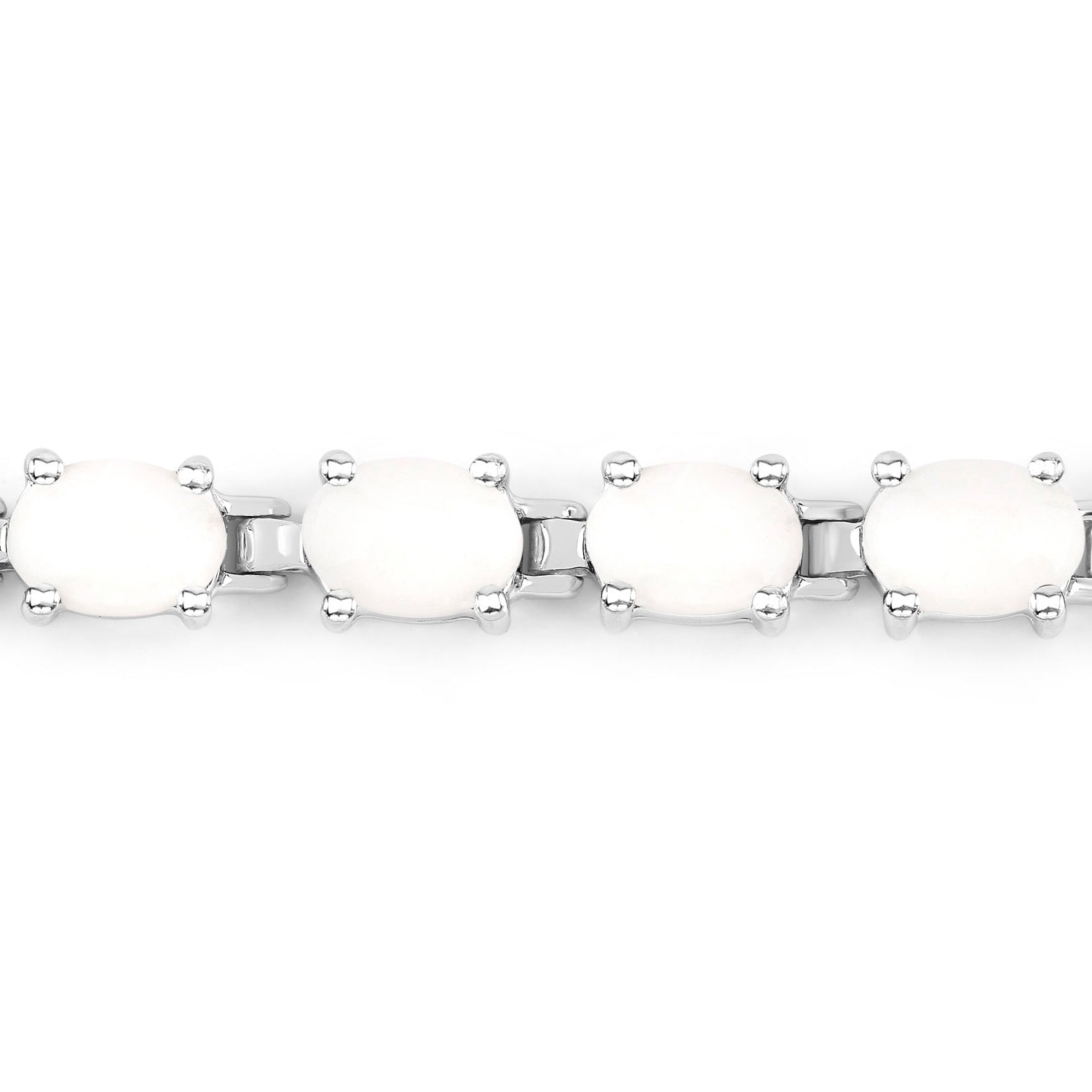 Opal Tennis Bracelet 10.2 Carats Sterling Silver