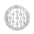 Diamond Pendant 0.5 Carats Sterling Silver