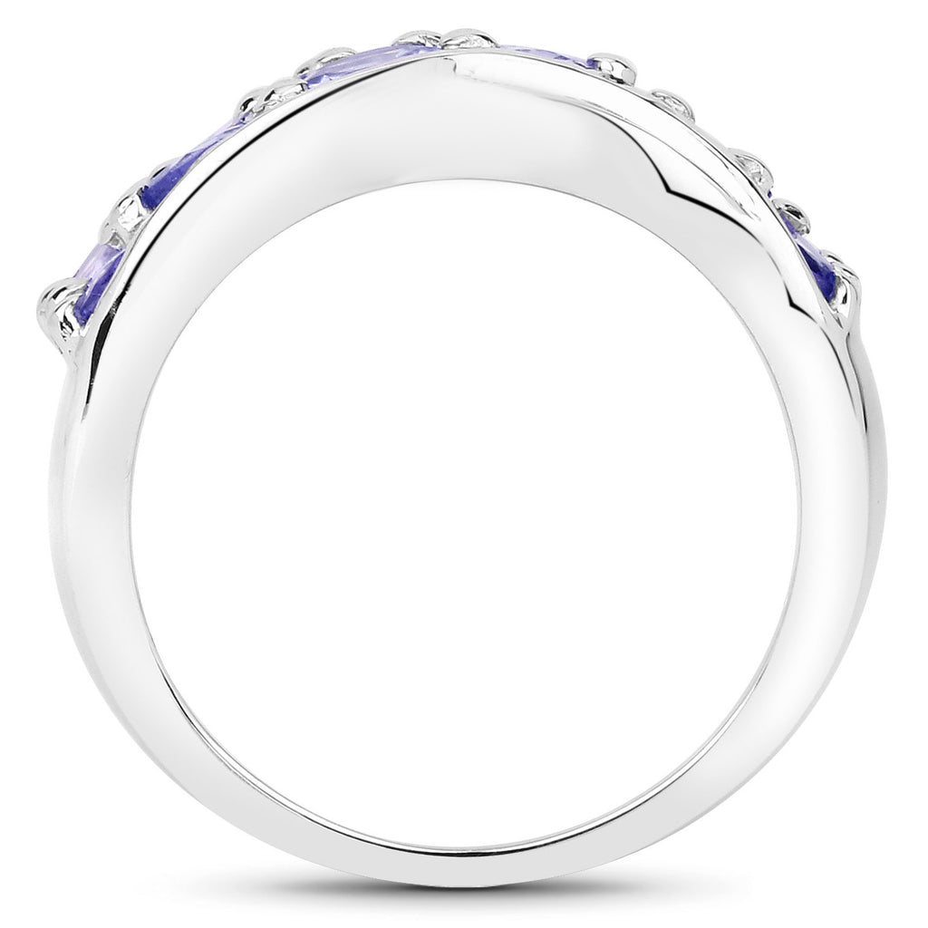 Tanzanite Ring 2.04 Carats Sterling Silver