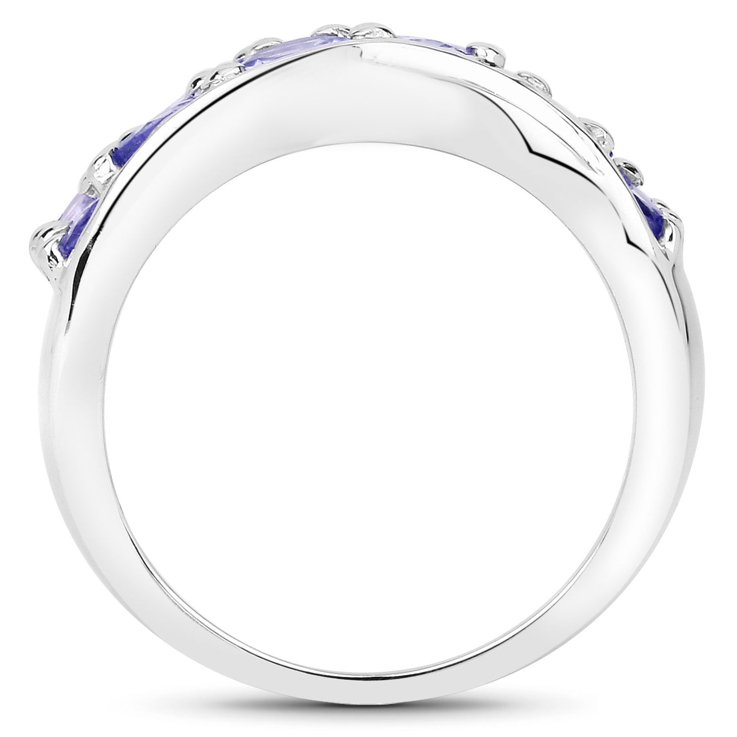 Tanzanite Ring 2.04 Carats Sterling Silver