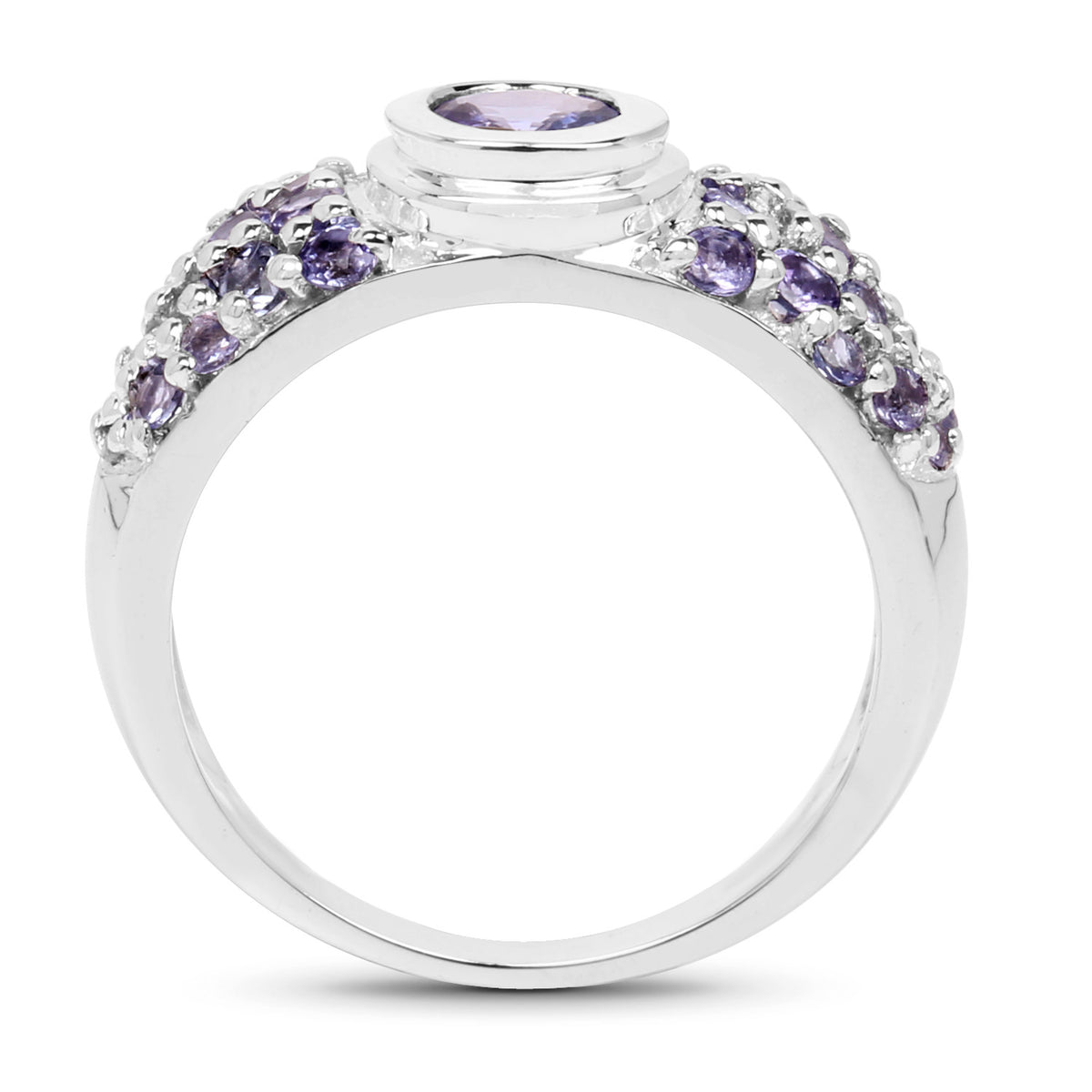 Tanzanite Ring 1.38 Carats Sterling Silver