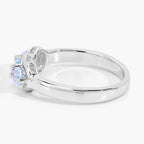 Blue Topaz Ring 0.56 Carats Sterling Silver