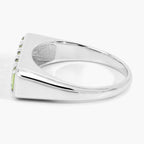 Peridot Ring 0.84 Carats Sterling Silver