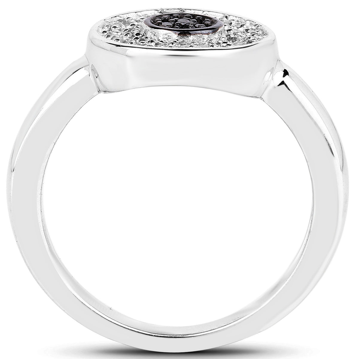 Multicolor Diamond Ring 0.18 Carats Sterling Silver