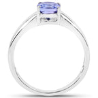 Tanzanite Ring 1.04 Carats Sterling Silver