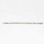 Peridot Tennis Bracelet 8.6 Carats Sterling Silver