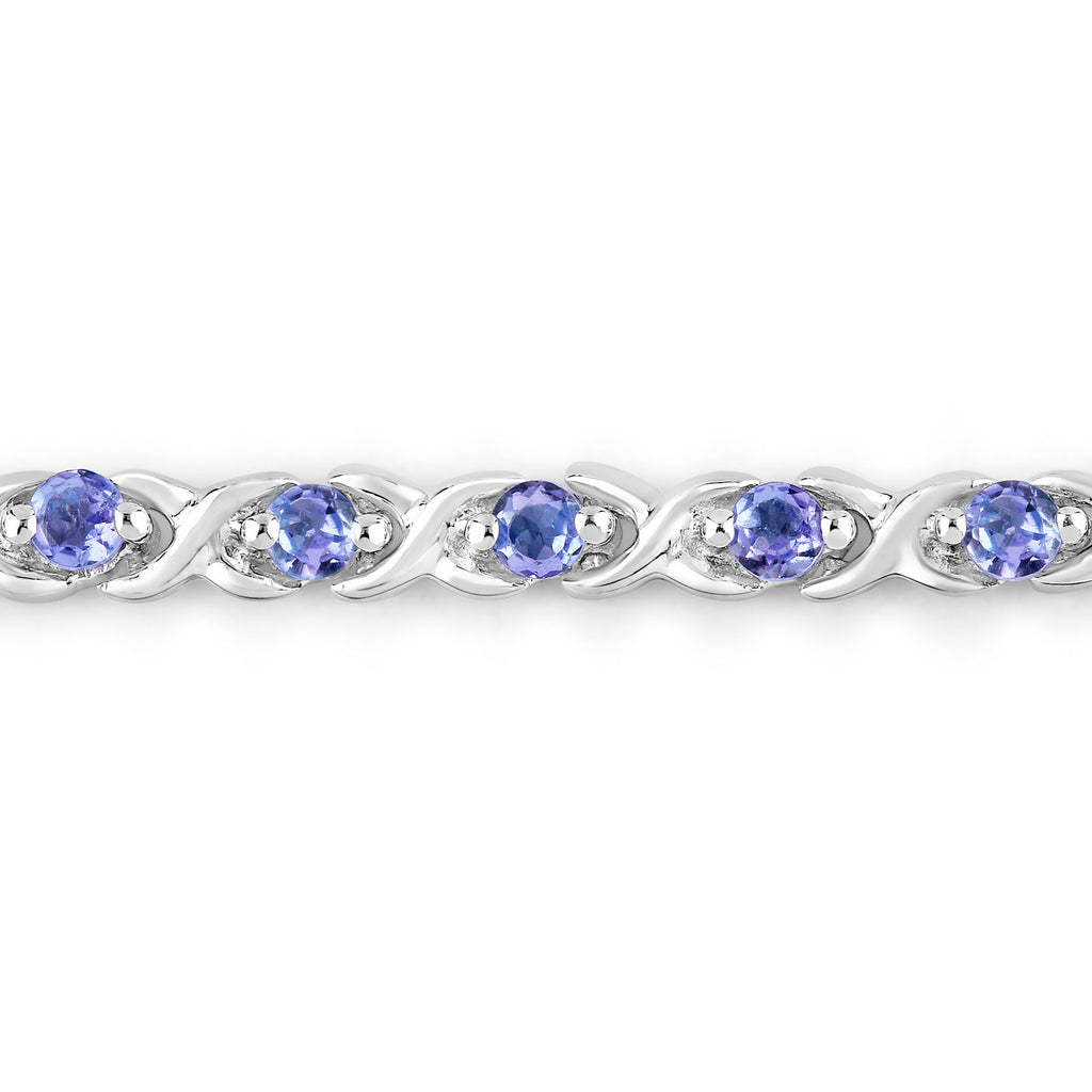 Tanzanite Bracelet 0.9 Carats Sterling Silver