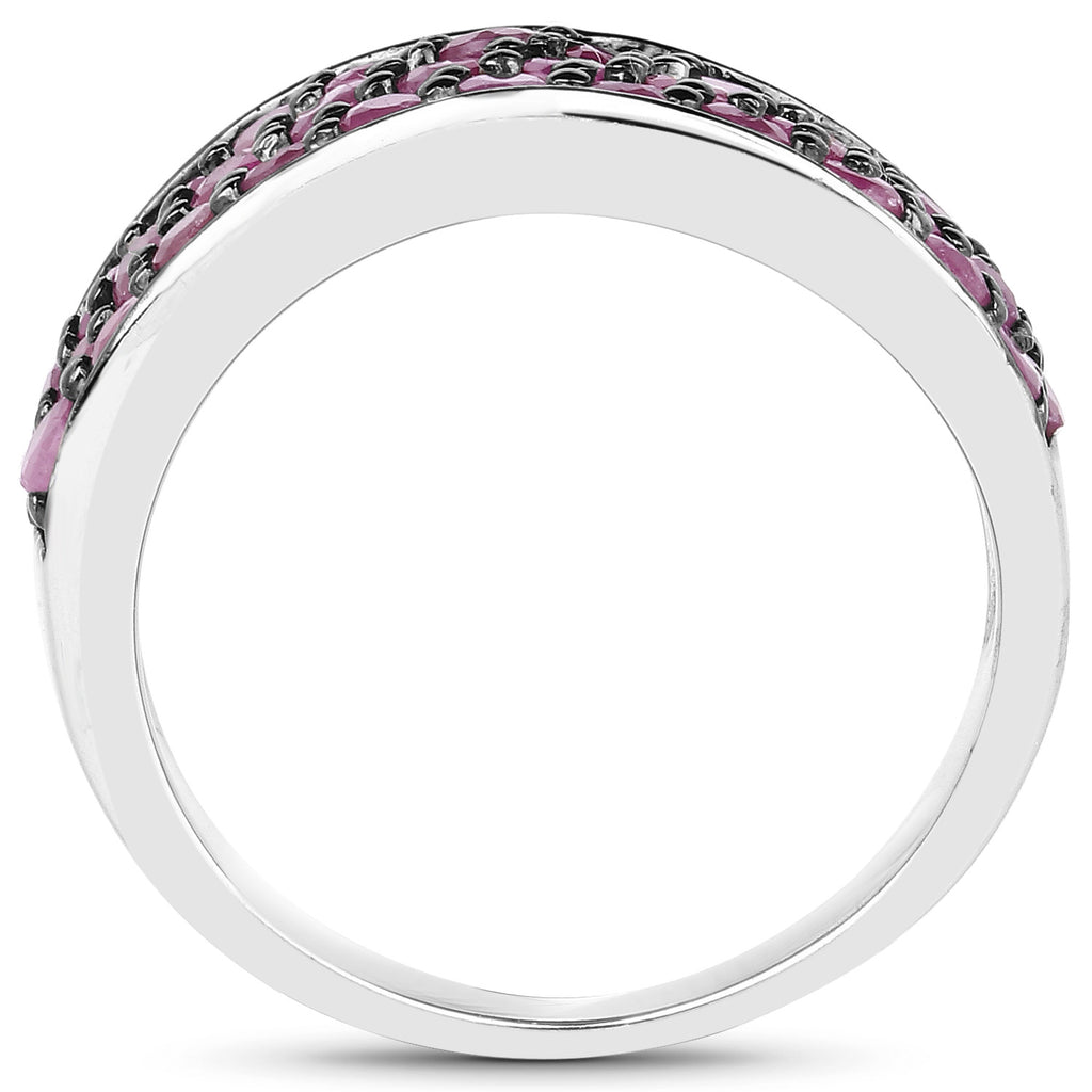 Ruby Ring 2.3 Carats Sterling Silver