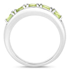 Peridot Ring 0.84 Carats Sterling Silver