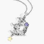 Tanzanite Witch Pendant 0.18 Carats Sterling Silver