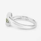 Peridot Ring 0.52 Carats Sterling Silver