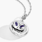 Tanzanite Jack-o'-Lantern Pendant 0.14 Carats Sterling Silver