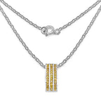 Yellow Sapphire Pendant 2.14 Carats Sterling Silver