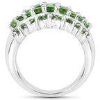 Chrome Diopside Ring 2.4 Carats Sterling Silver