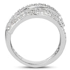 Diamond Ring 0.82 Carats Sterling Silver