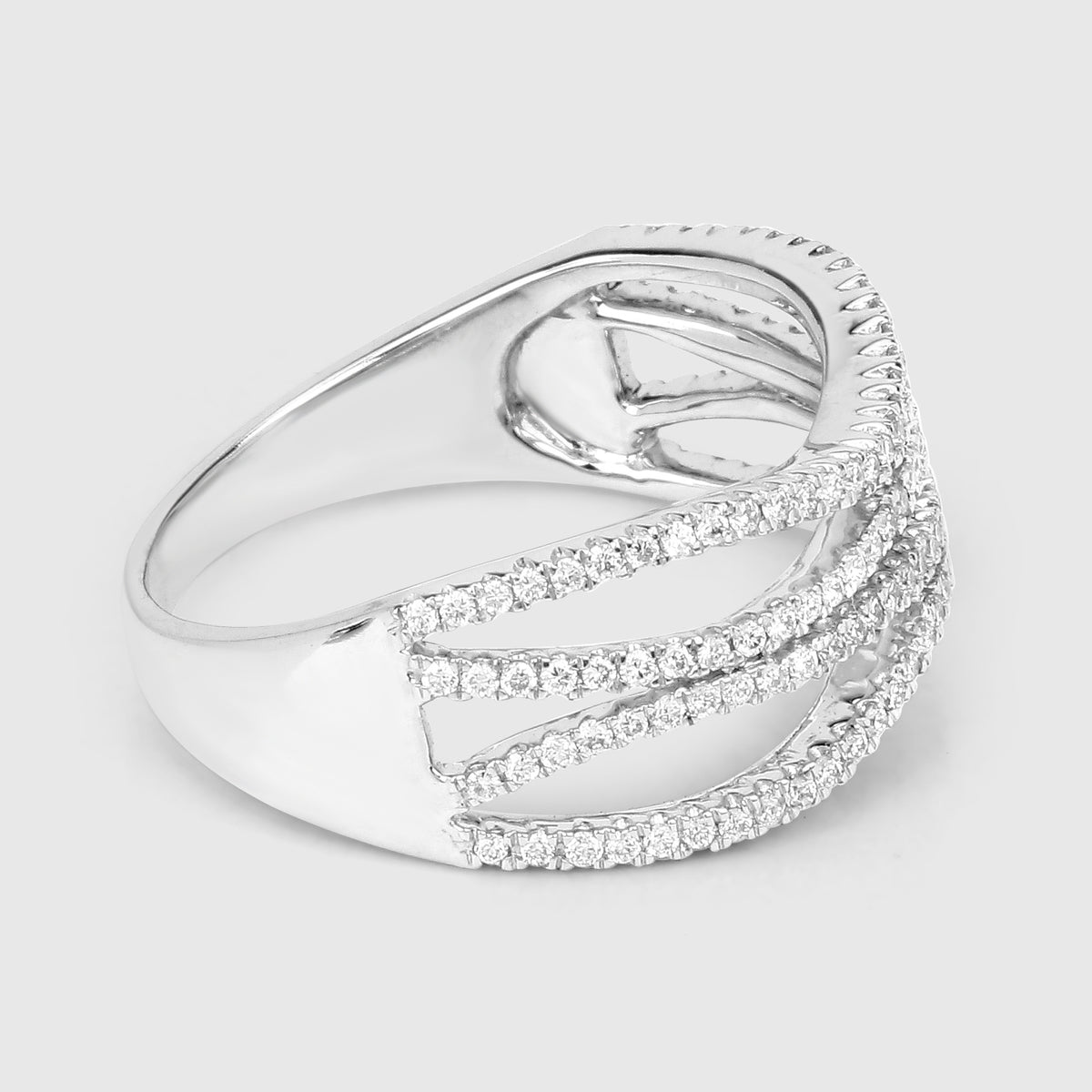 Diamond Ring 0.44 Carats 14K White Gold