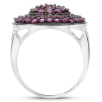 Ruby Ring 2.68 Carats Sterling Silver