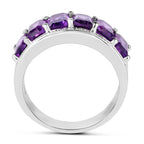 Amethyst Ring 3.28 Carats Sterling Silver