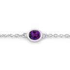 Amethyst Bracelet 1.68 Carats Sterling Silver