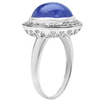 Tanzanite Ring 7.08 Carats Sterling Silver