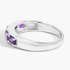 Amethyst Ring 0.78 Carats Sterling Silver
