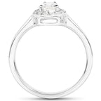 Diamond Ring 0.6 Carats 14K White Gold