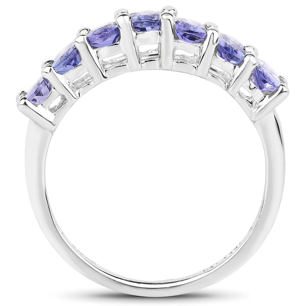 Tanzanite Ring 1.74 Carats Sterling Silver
