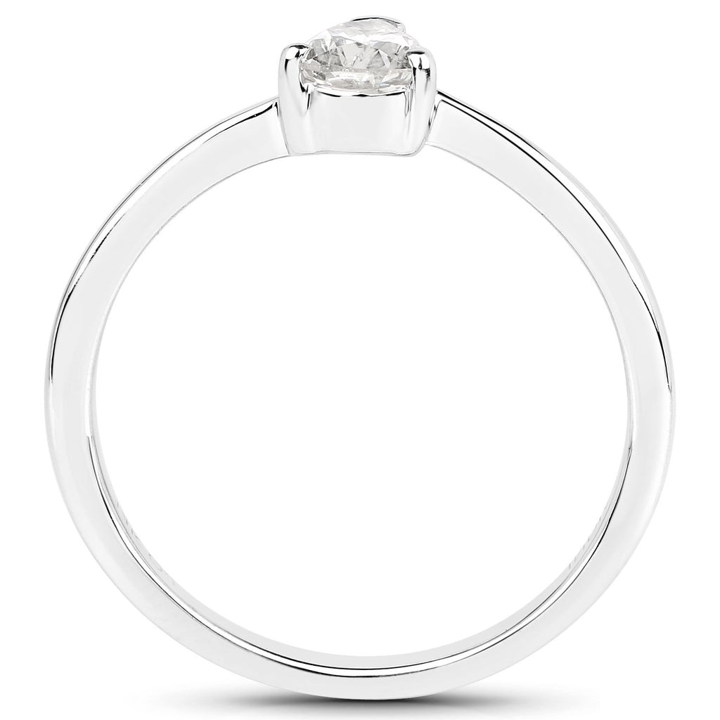 Diamond Ring 0.48 Carats 14K White Gold