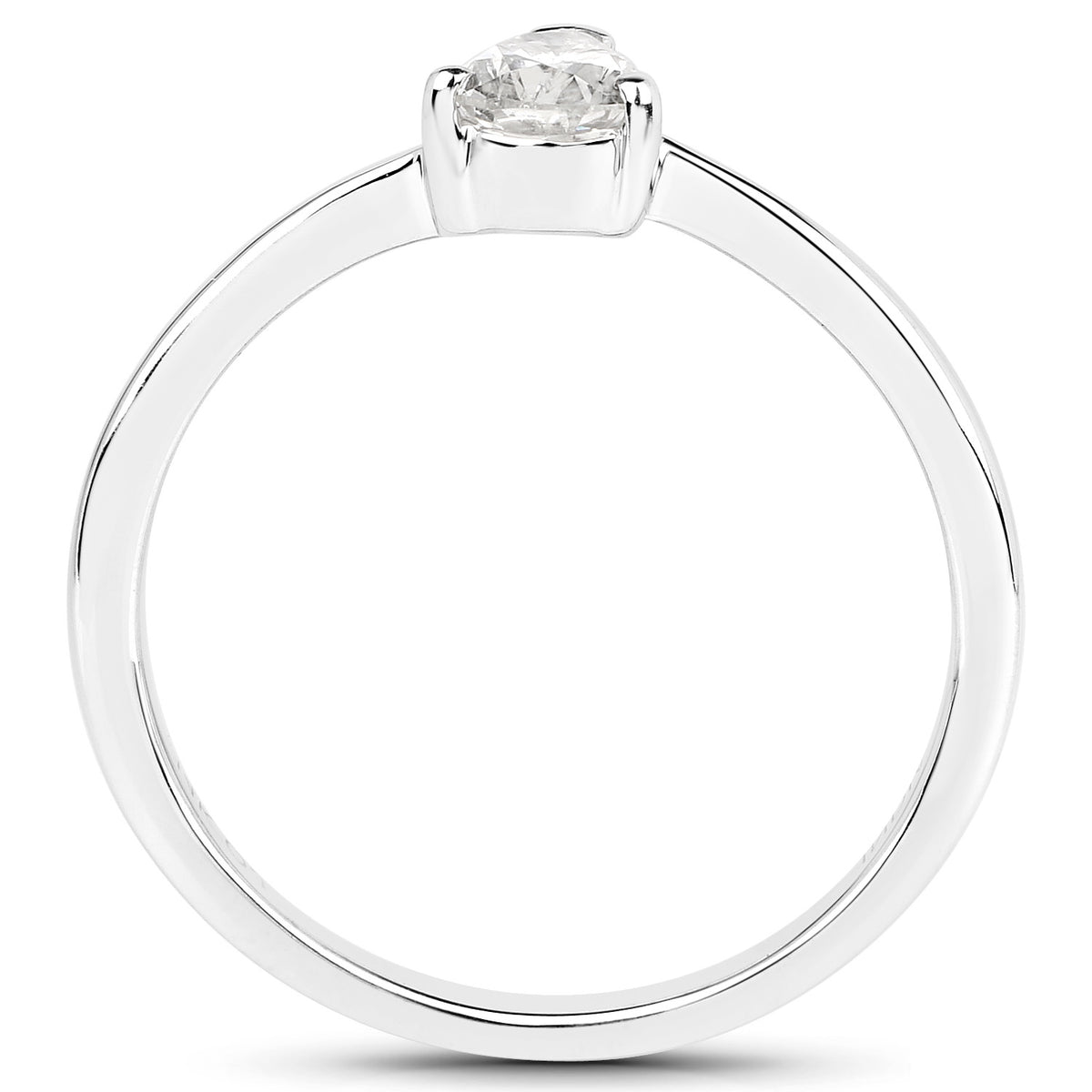 Diamond Ring 0.48 Carats 14K White Gold