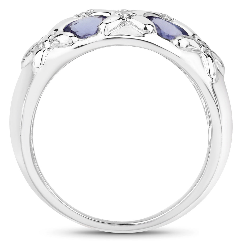 Tanzanite Ring 2.3 Carats Sterling Silver