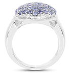 Tanzanite Ring 1.98 Carats Sterling Silver