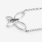 Tanzanite Butterfly Pendant 0.08 Carats Sterling Silver